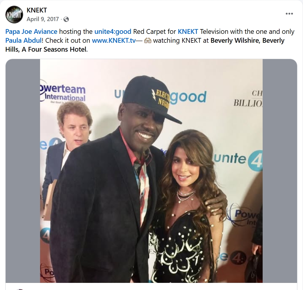 Paula Abdul Interview with Knekt TV event networked by World Trust Media Network