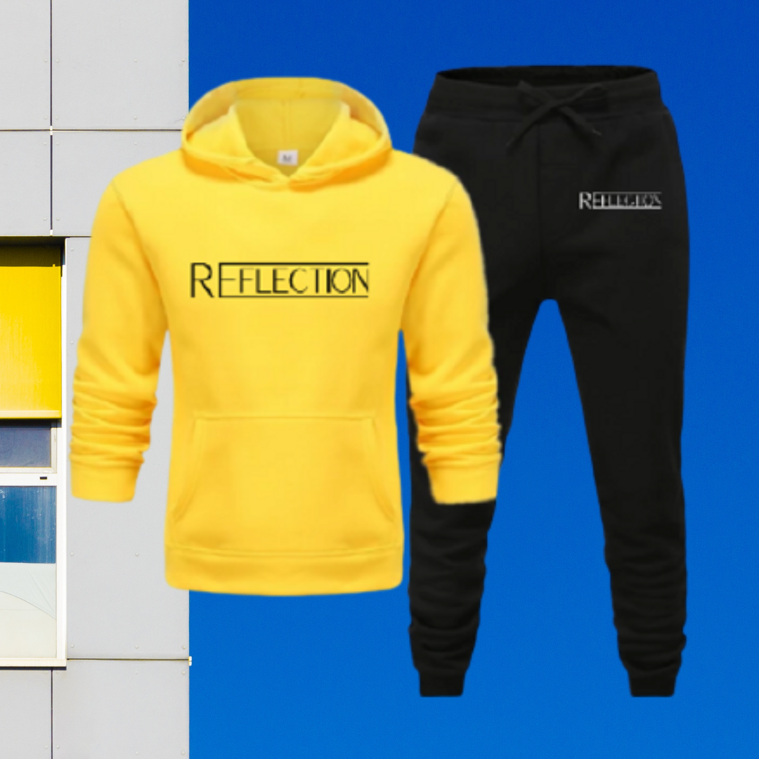 UNISEX REFLECTION YELLOW SWEAT SUIT (1)